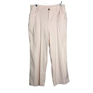 Adyson Parker Womens Linen Pants 10 Pink Wide Leg Vacation Resort‎